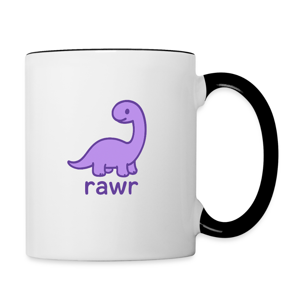Mug Diplodocus - blanc/noir