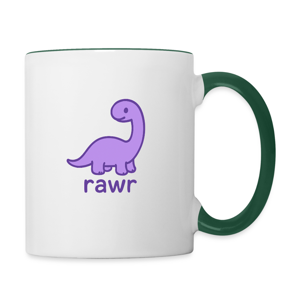 Mug Diplodocus - blanc/vert foncé