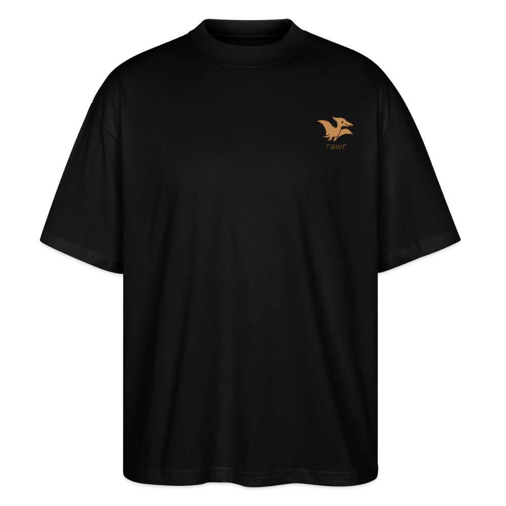 T-shirt oversize ptérodactyles - noir