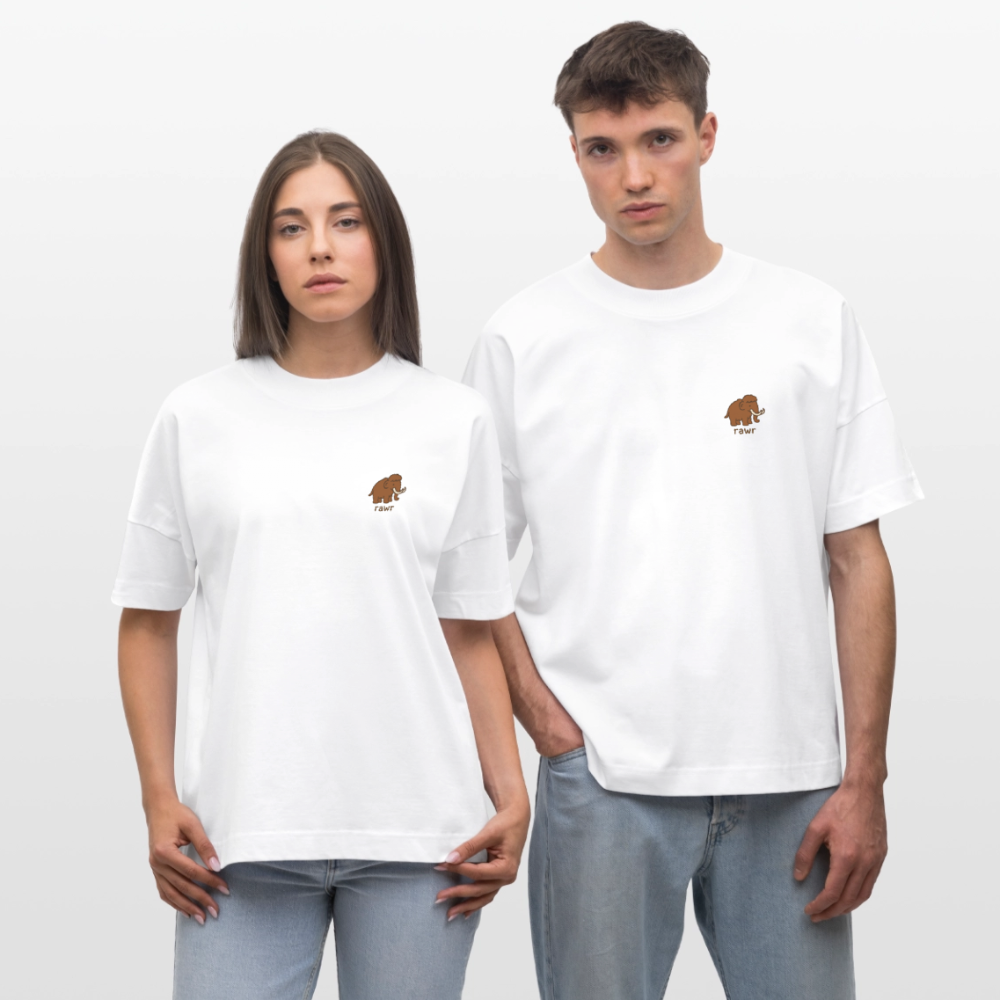 T-shirt oversize Mammouth - blanc