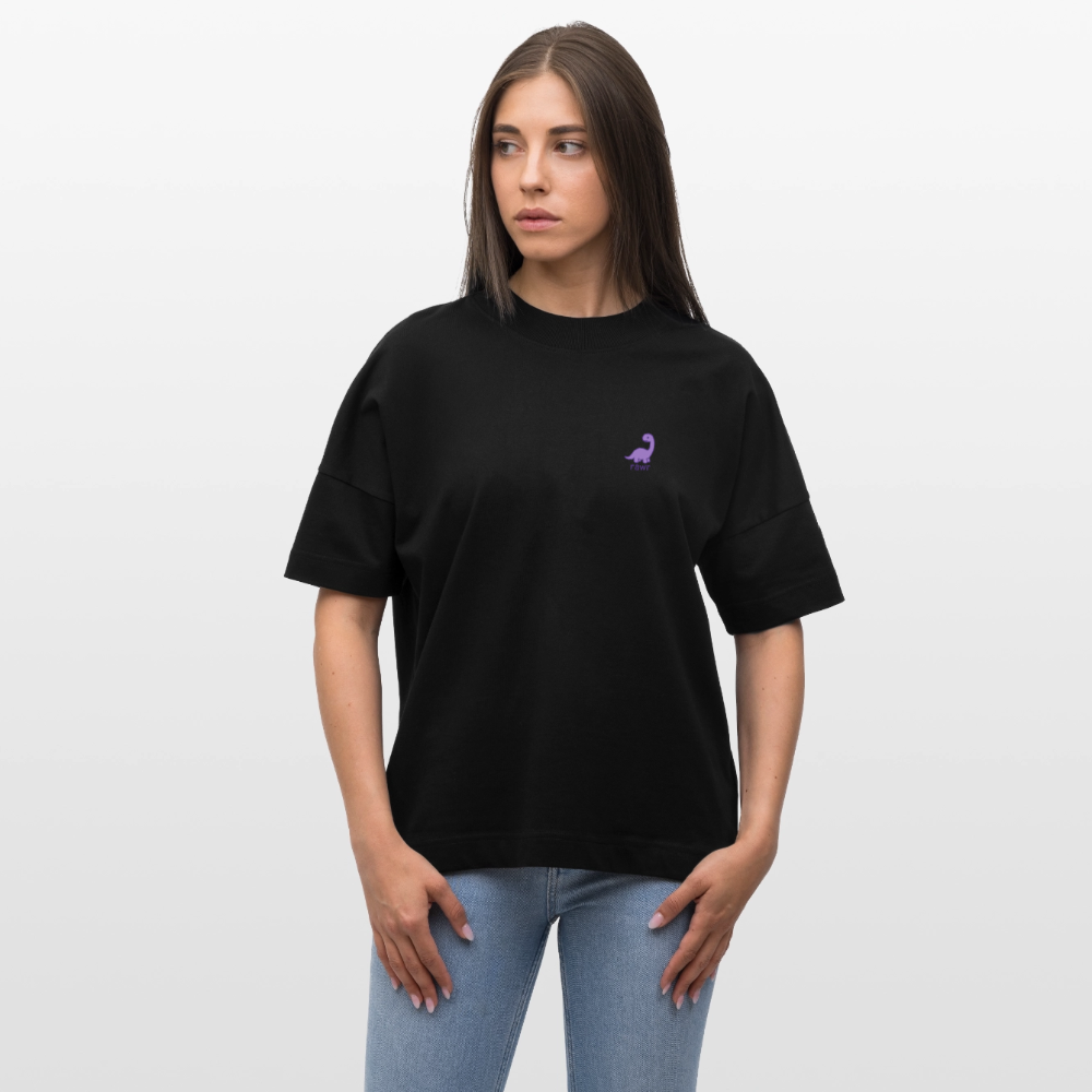T-shirt Oversize Diplodocus - noir