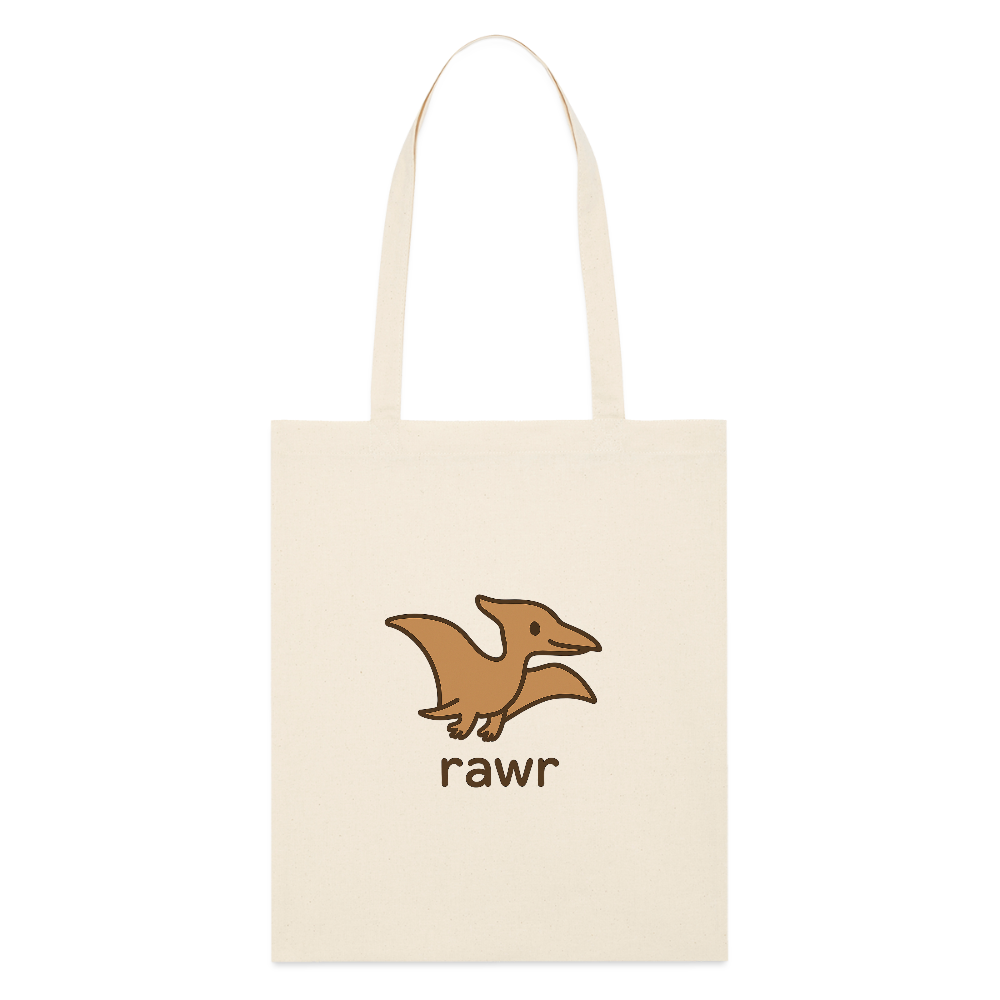 Tote bag Ptérodactyles - blanc gris