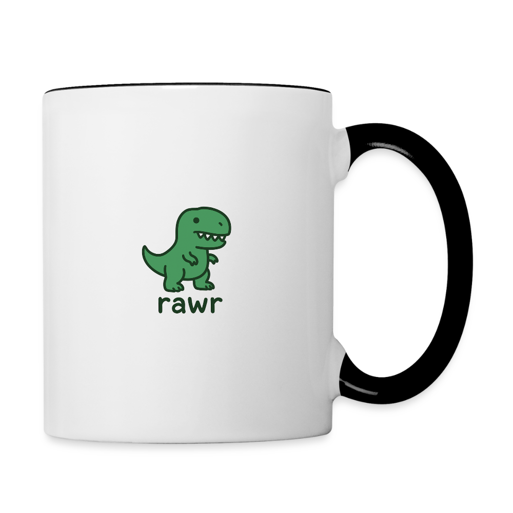 Mug 1er édition T-rex - blanc/noir