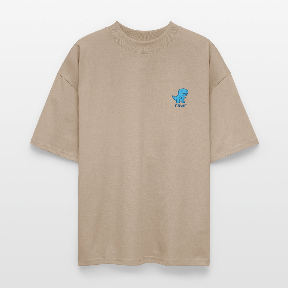 T-shirt oversize Rawr - gris pierre