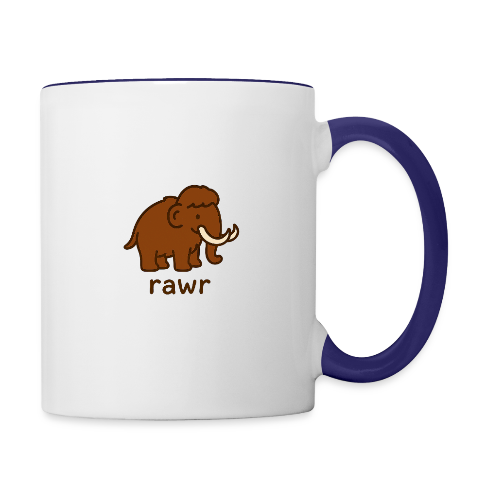 Mug mammouth - blanc/bleu cobalt