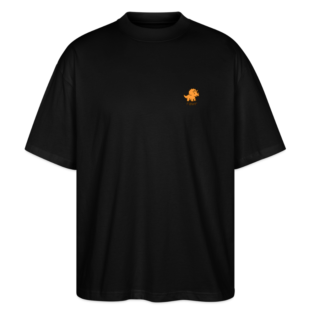 T-shirt oversize Tricératops - noir