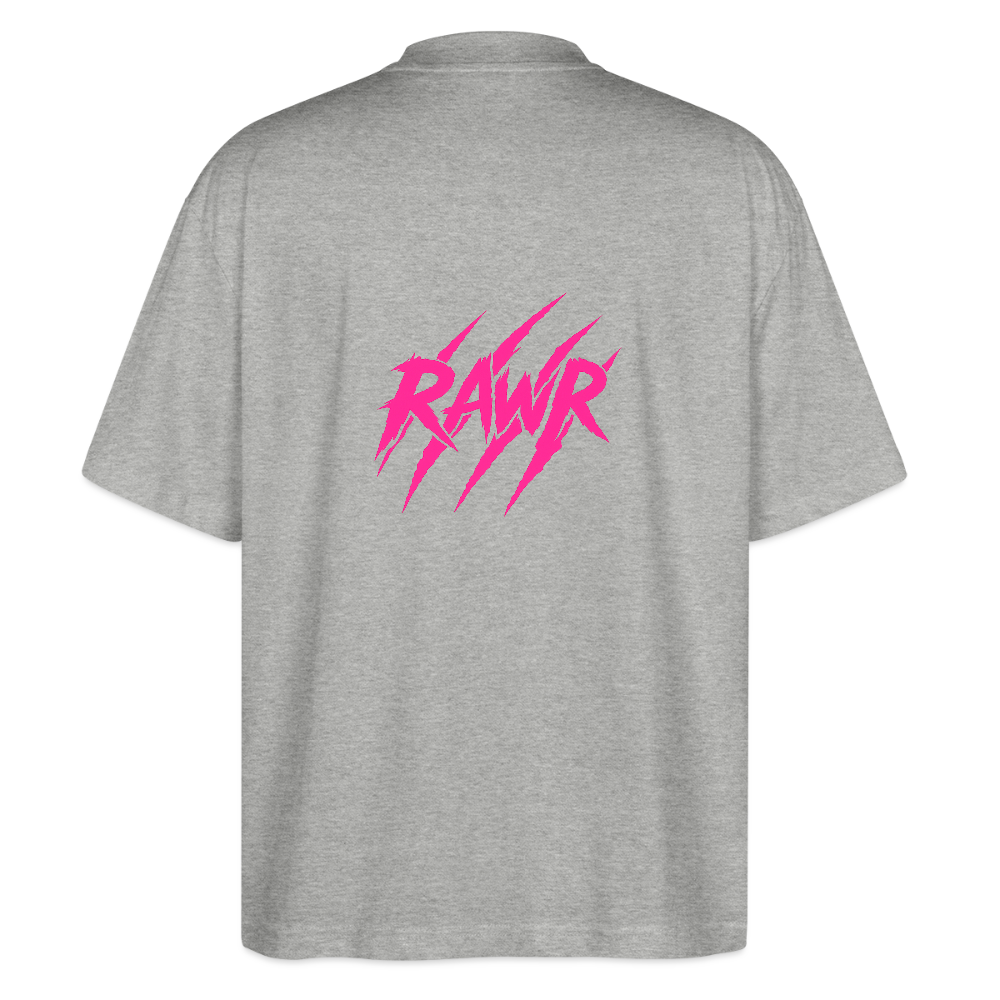 T-shirt oversize Rawr - gris chiné