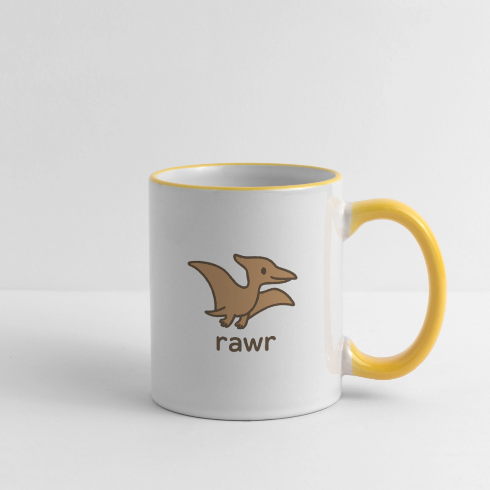 Mug Ptérodactyles - blanc/jaune