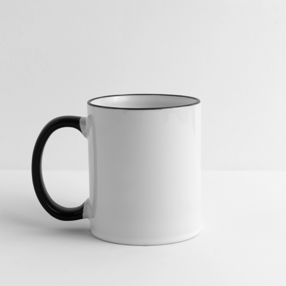 Mug Tricératops - blanc/noir
