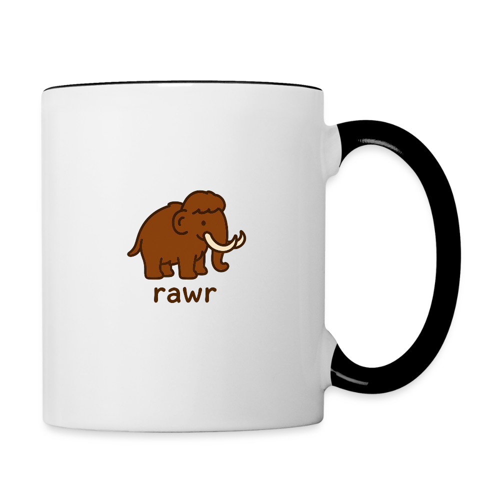 Mug mammouth - blanc/noir