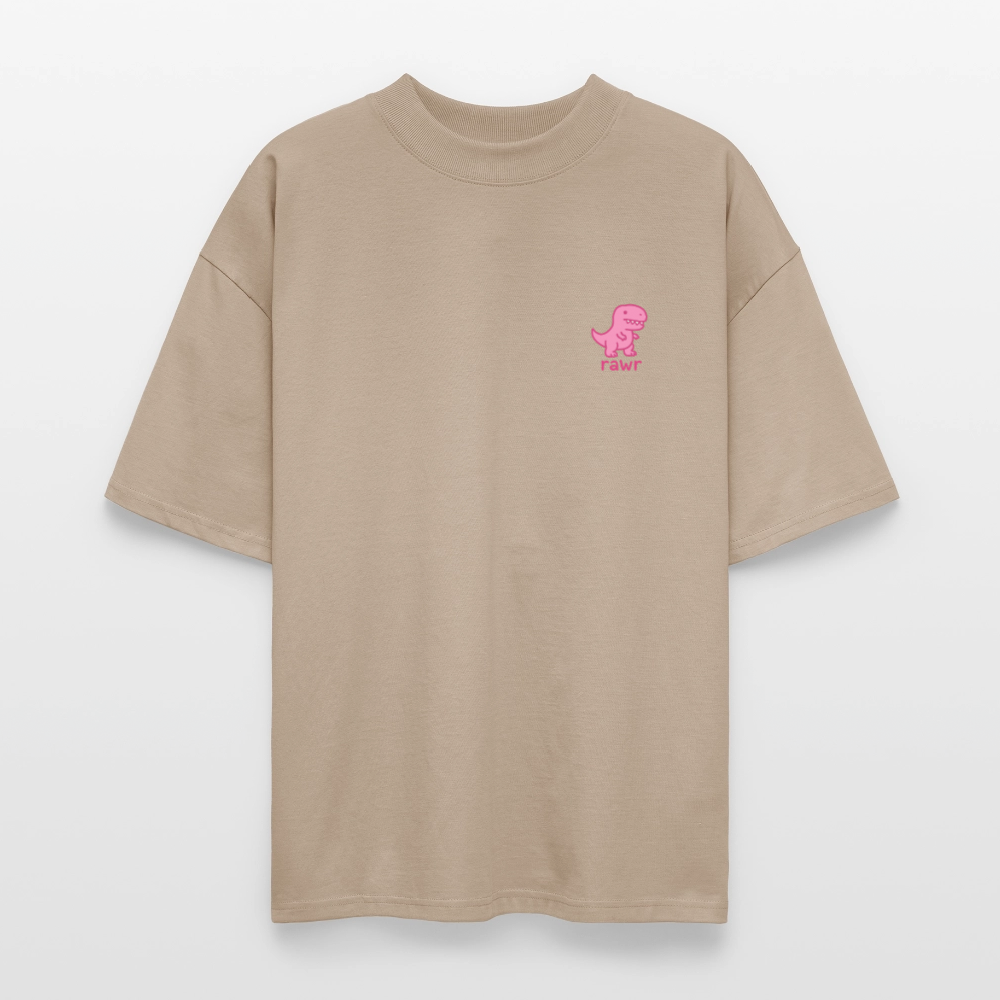 T-shirt oversize Rawr - gris pierre