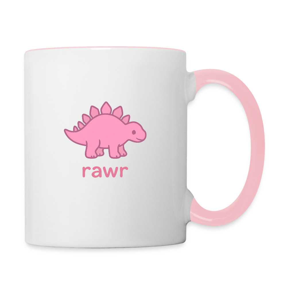 Mug Stégosaure - blanc/rose