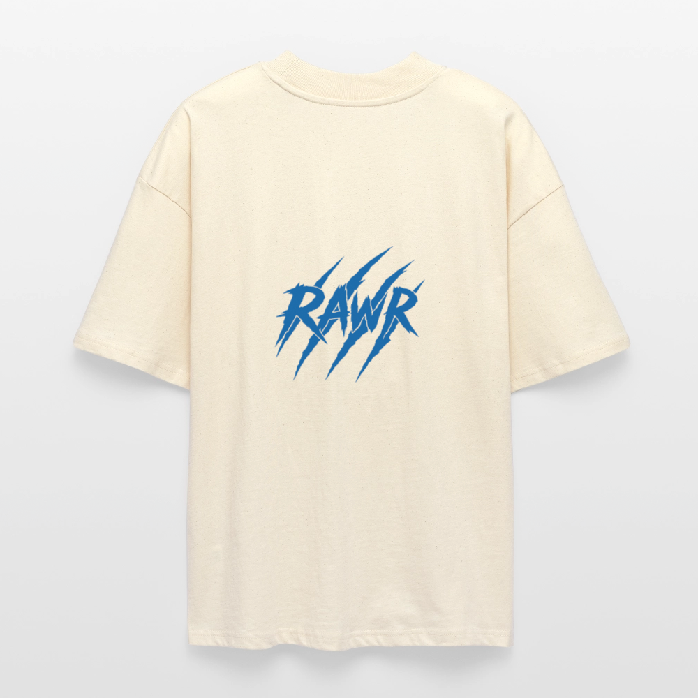 T-shirt oversize Rawr - blanc gris