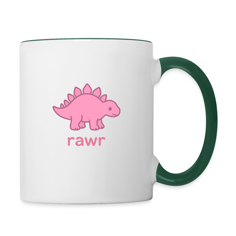 Mug Stégosaure - blanc/vert foncé