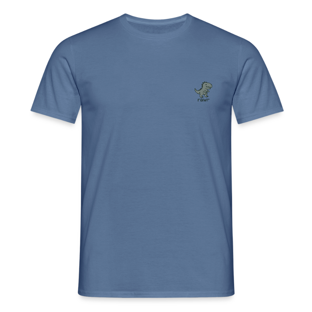 T-shirt Allosaure - bleu pigeon