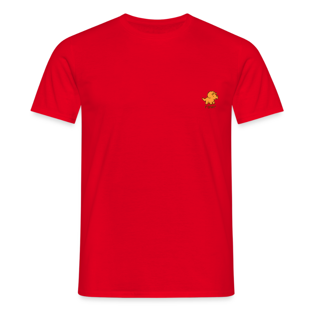 T-shirt tricératops - rouge