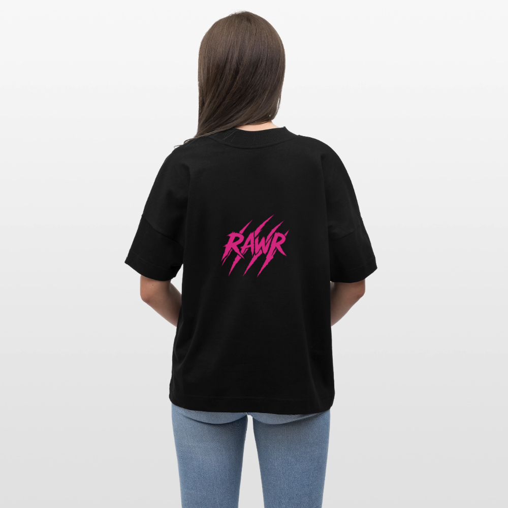 T-shirt oversize Rawr - noir