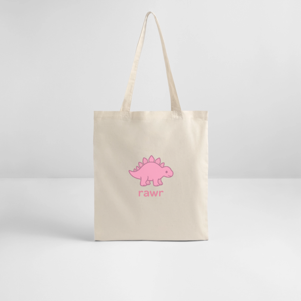 Tote bag Stégosaure - blanc gris