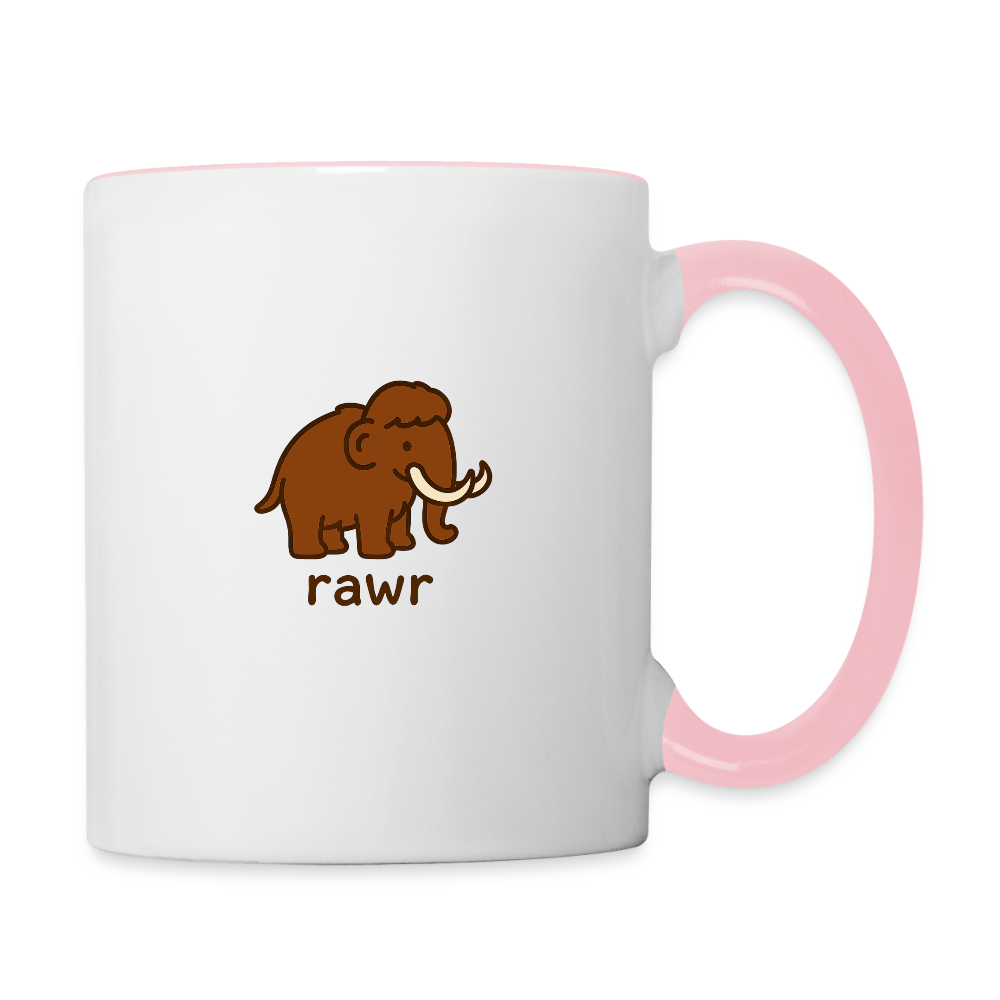 Mug mammouth - blanc/rose