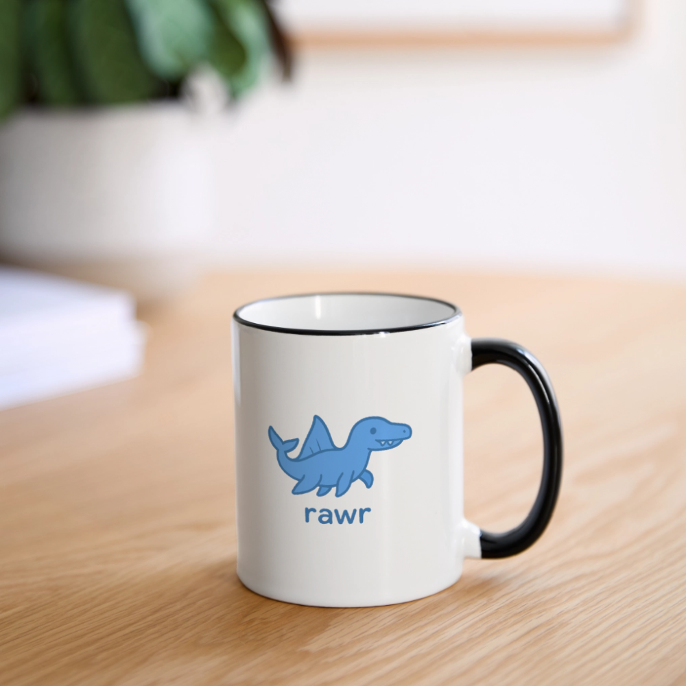 Mug mosasaure - blanc/noir