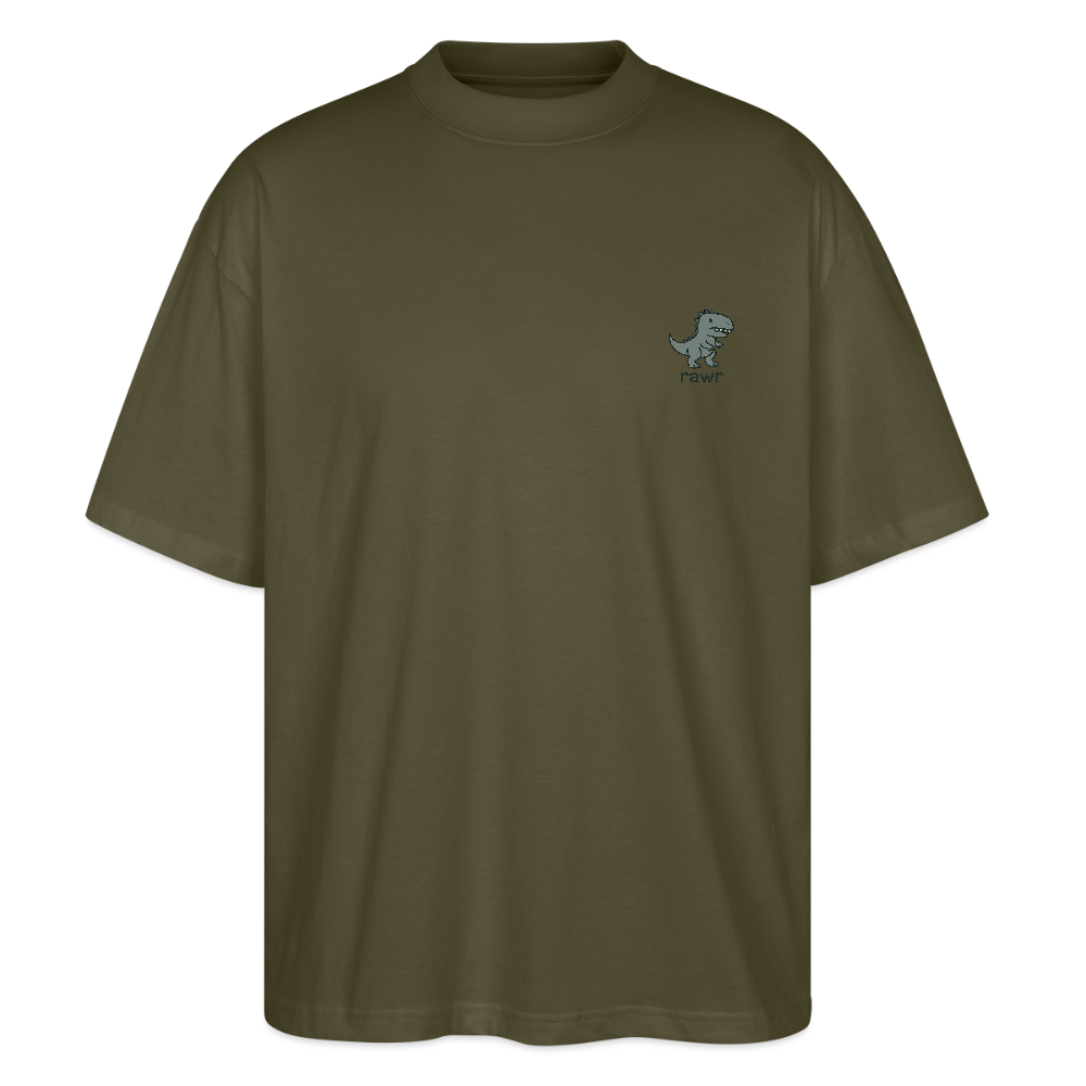 T-shirt oversize Allosaure - kaki