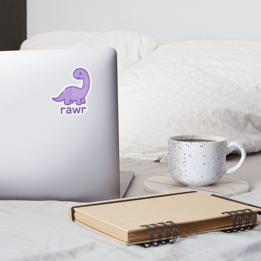 stickers Diplodocus - blanc brillant
