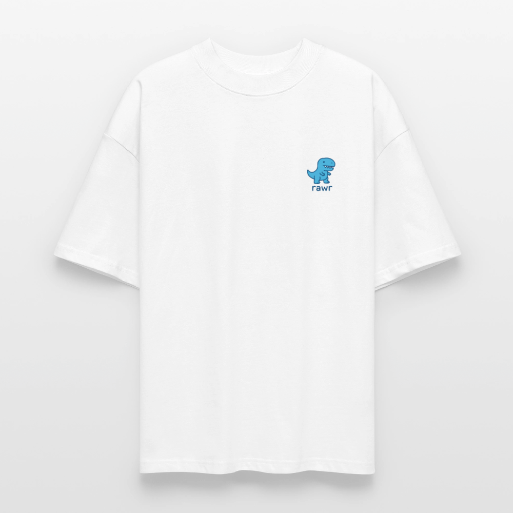 T-shirt oversize Rawr - blanc