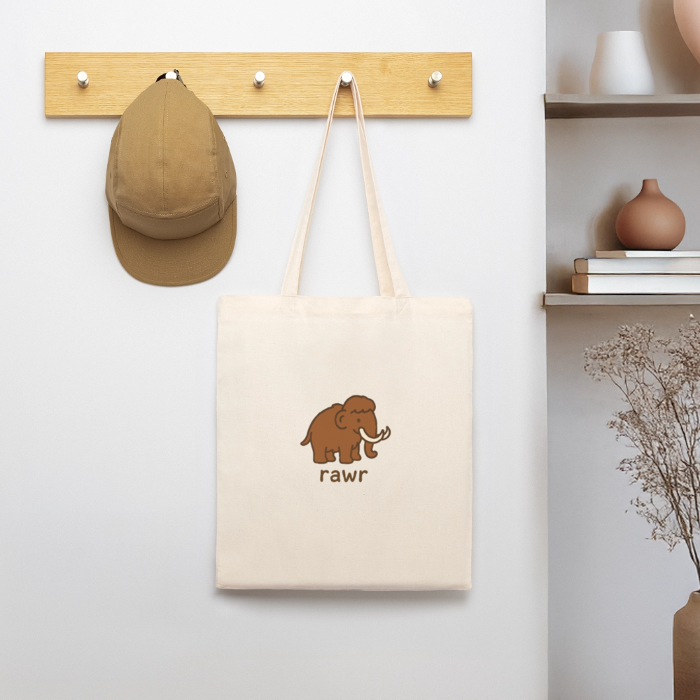 Tote bag mammouth - blanc gris