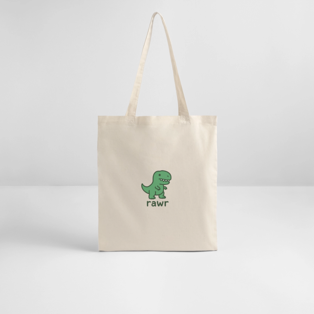 tote bag 1er édition T-rex - blanc gris