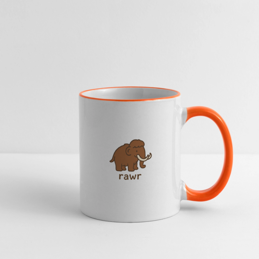 Mug mammouth - blanc/orange
