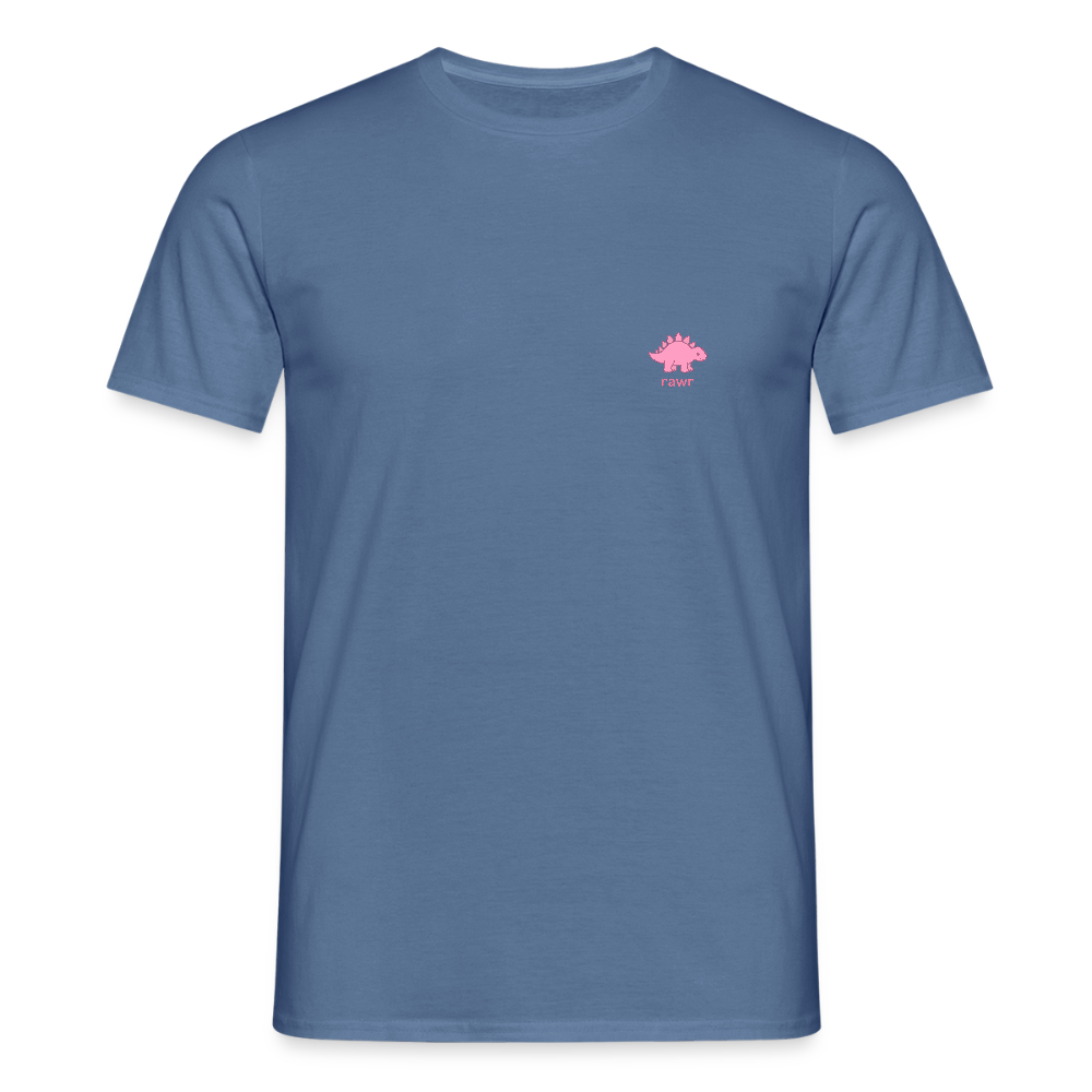T-shirt Stégosaure - bleu pigeon