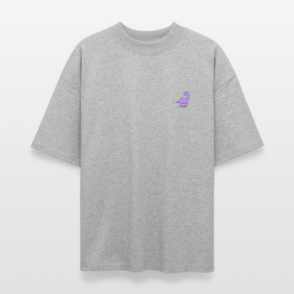 T-shirt Oversize Diplodocus - gris chiné