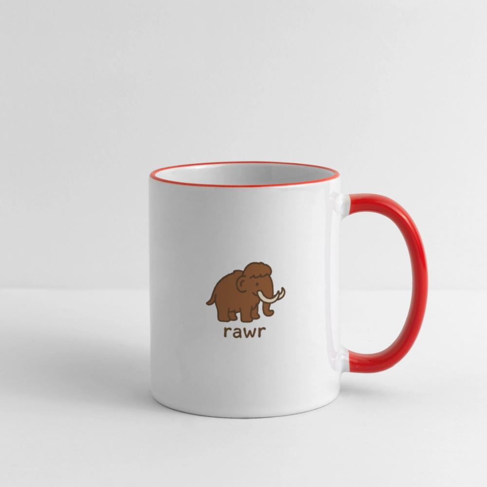 Mug mammouth - blanc/rouge