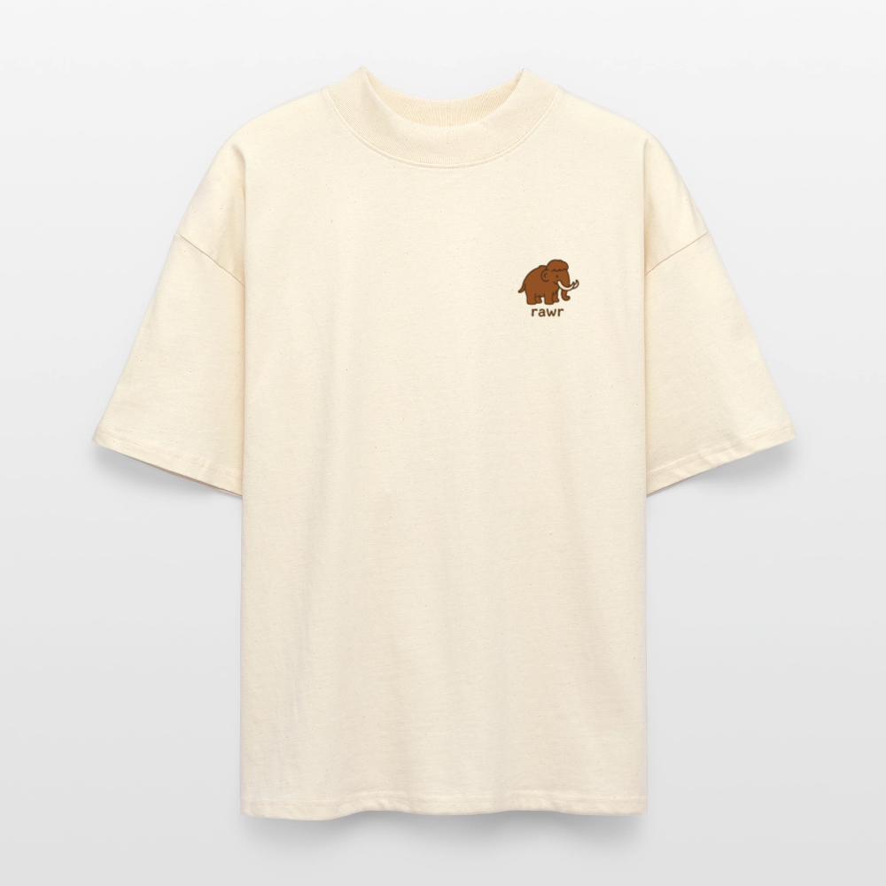 T-shirt oversize Mammouth - blanc gris