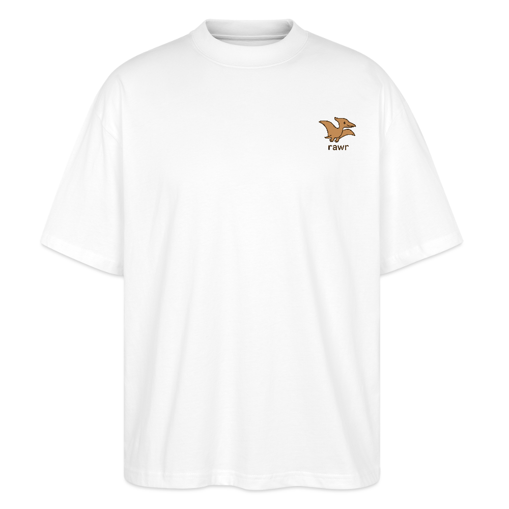 T-shirt oversize ptérodactyles - blanc