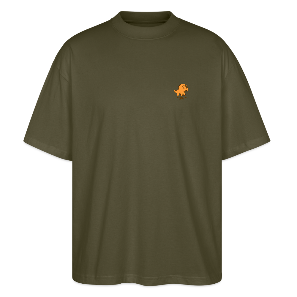 T-shirt oversize Tricératops - kaki