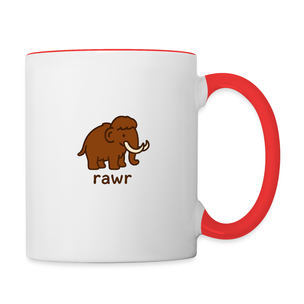 Mug mammouth - blanc/rouge
