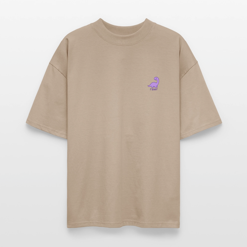 T-shirt Oversize Diplodocus - gris pierre