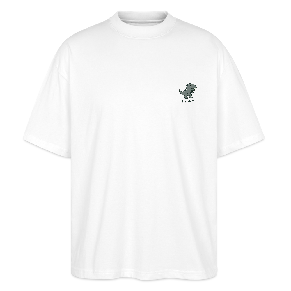 T-shirt oversize Allosaure - blanc