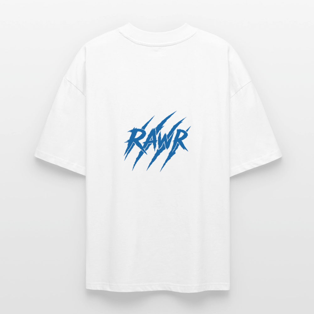 T-shirt oversize Rawr - blanc
