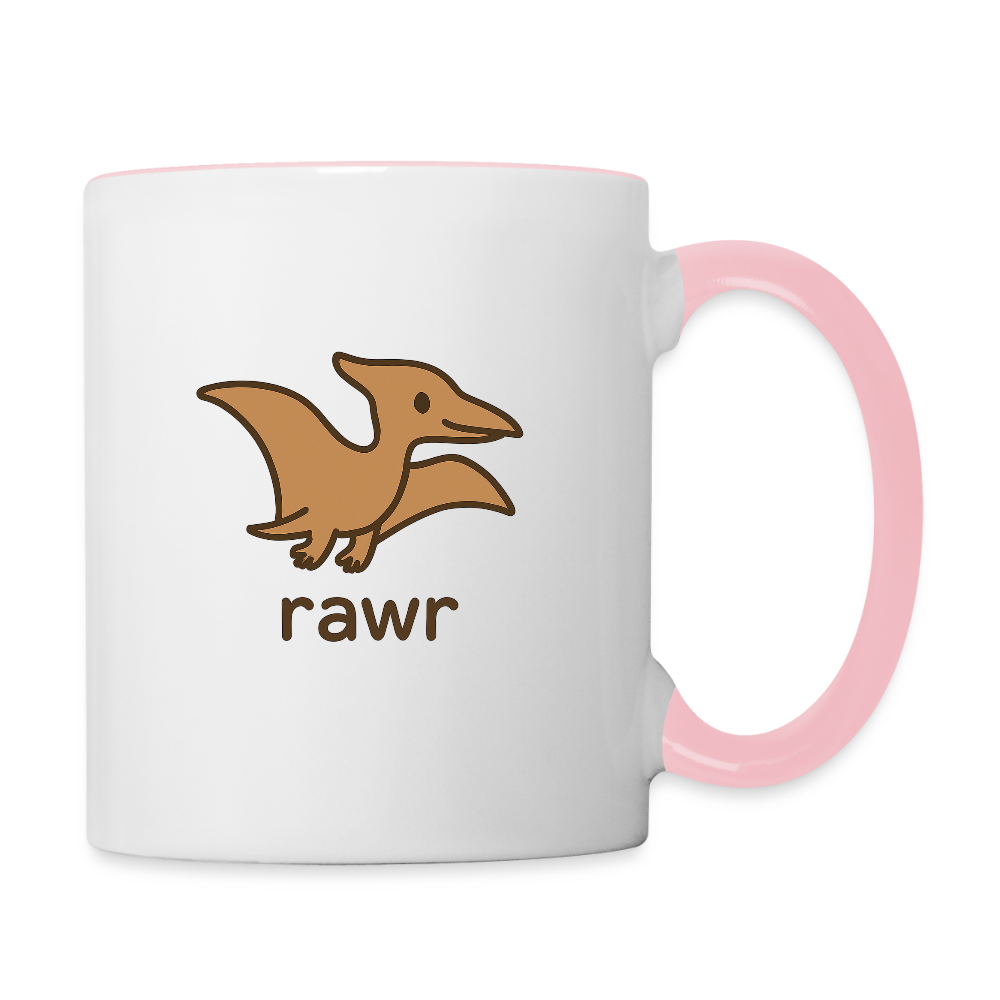 Mug Ptérodactyles - blanc/rose