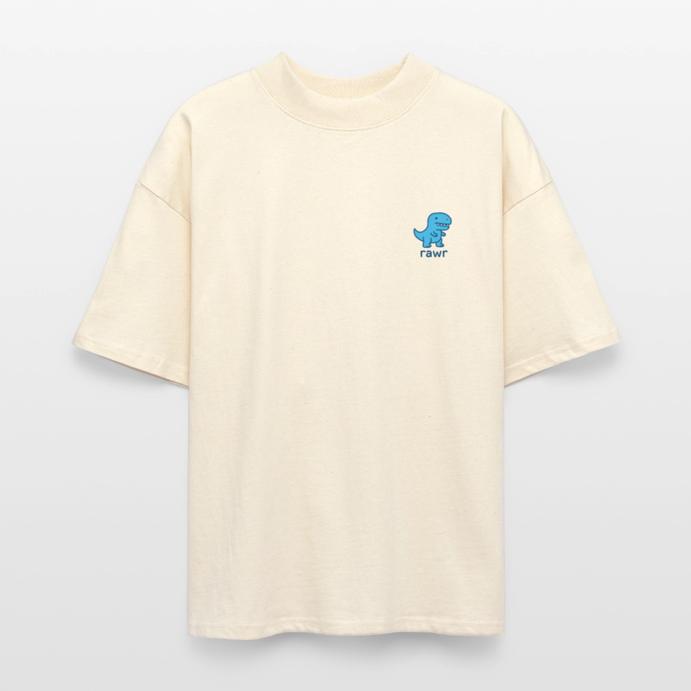 T-shirt oversize Rawr - blanc gris