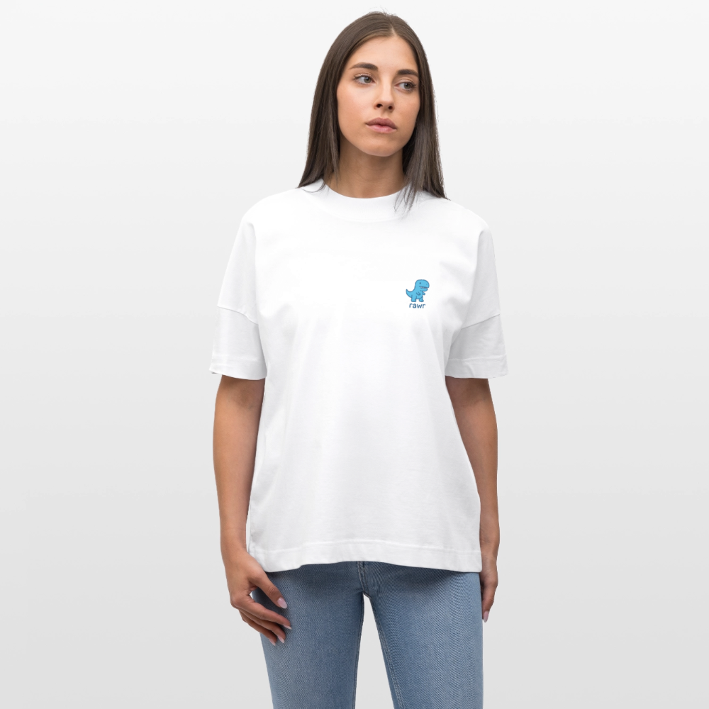 T-shirt oversize Rawr - blanc