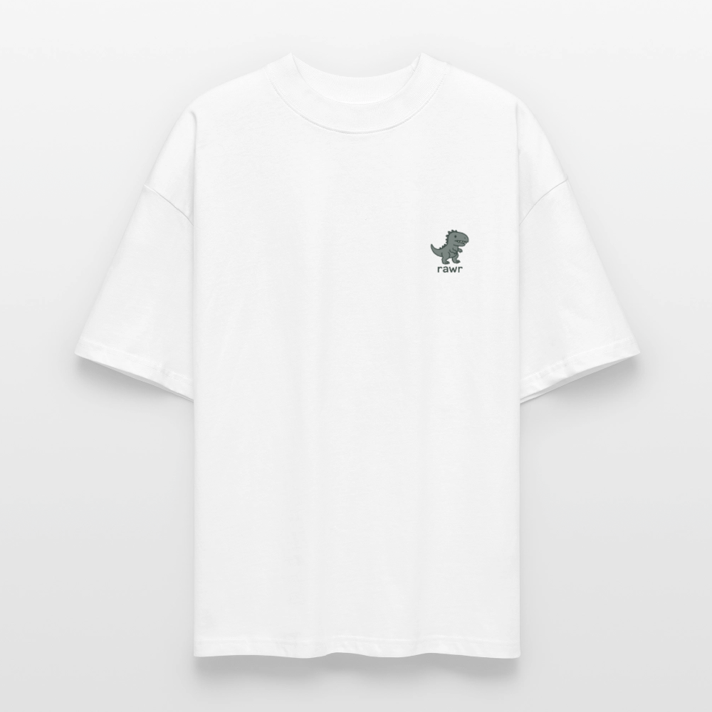 T-shirt oversize Allosaure - blanc