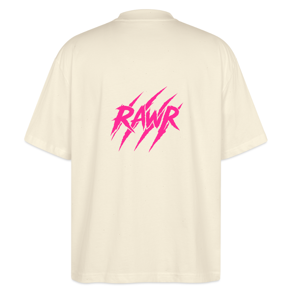 T-shirt oversize Rawr - blanc gris