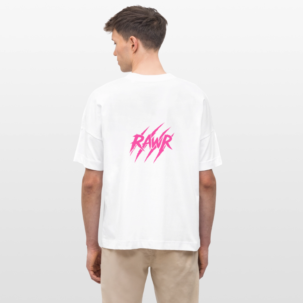 T-shirt oversize Rawr - blanc