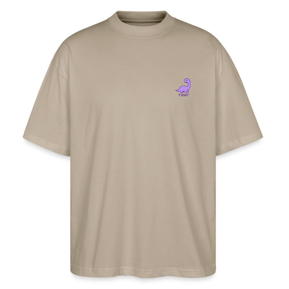 T-shirt Oversize Diplodocus - gris pierre