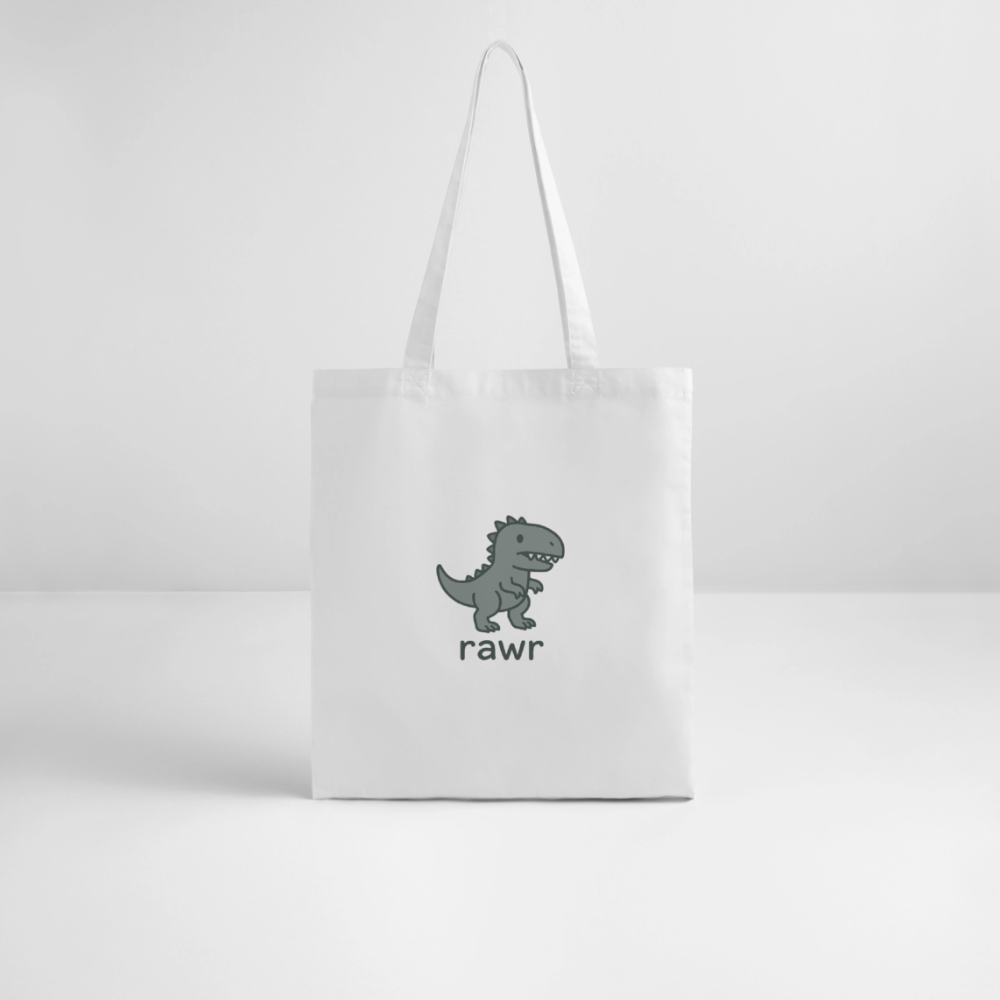 Tote bag Allosaures - blanc