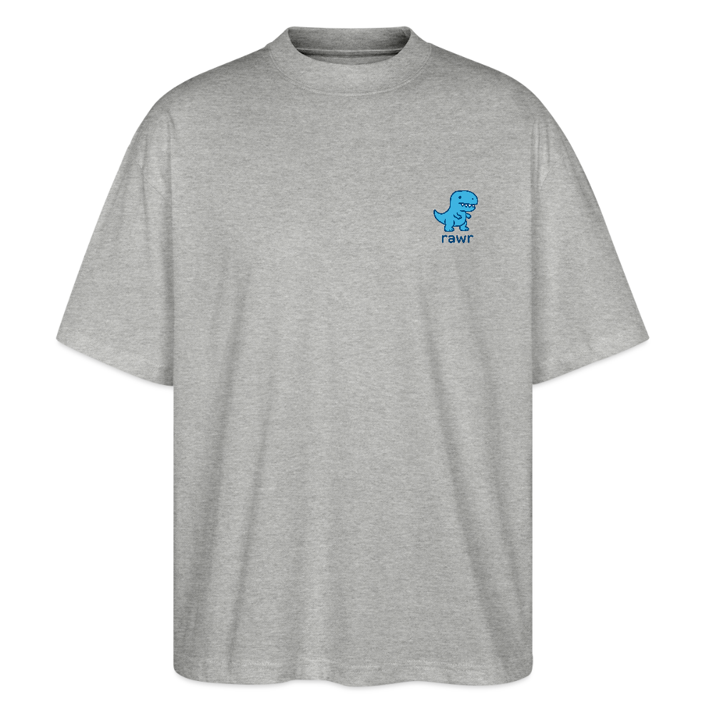T-shirt oversize Rawr - gris chiné