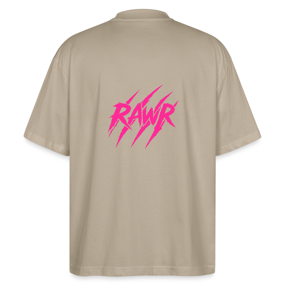 T-shirt oversize Rawr - gris pierre